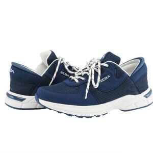 ZEBA Hands Free Slip On Sneakers Royal Navy Blue Suede Men's Size 10.5